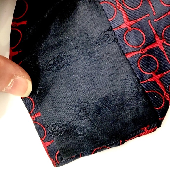 Gucci Navy Red Horse Bit Silk Print Tie Italy - Picture 5 of 5
